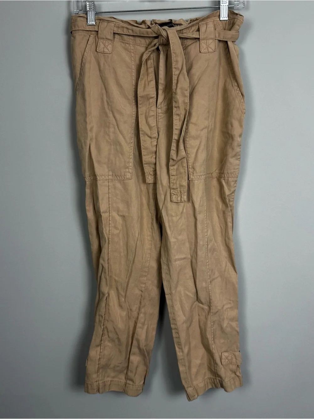 BANANA REPUBLIC | High-Rise Paperbag Tie-Waist Jogger Linen Pants Women’s Size 6